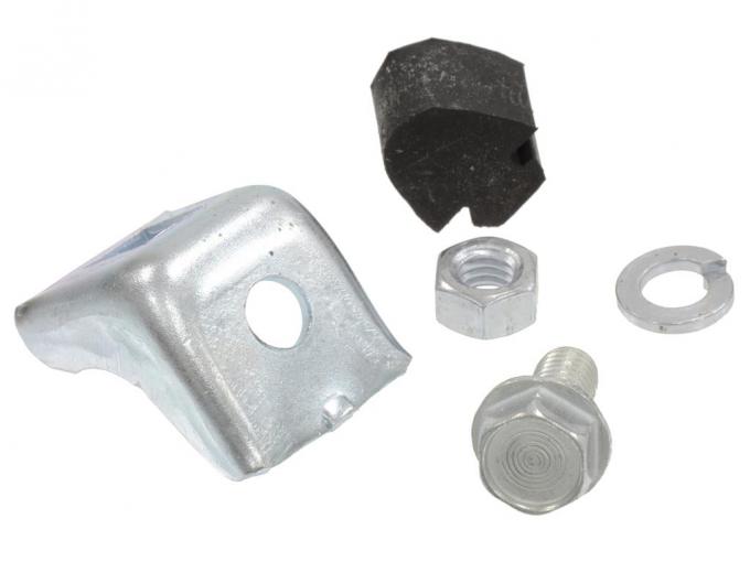 56-62 Clutch Pedal Bumper Bracket - With Bumper And Bolts Set