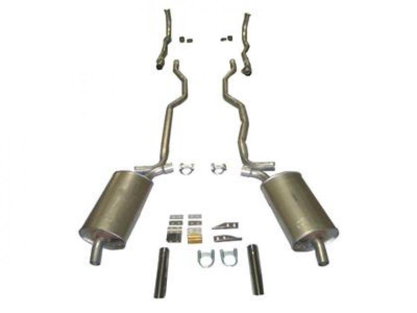 1963 Deluxe Exhaust System Complete Aluminized With 4 Speed Corvette Depot