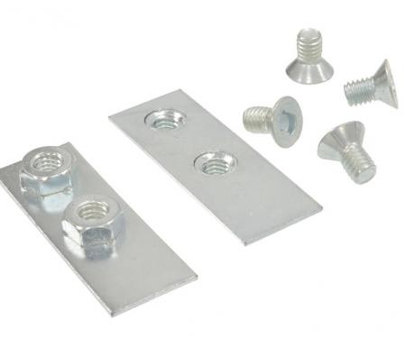 58-62 Grab Bar Retainer Nut Plates with Correct Clutch Head Screws
