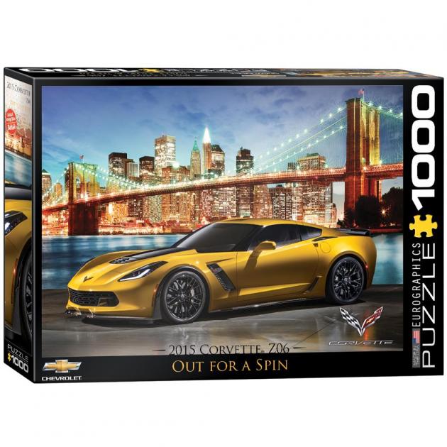 C7 Z06 Corvette Out For A Spin Puzzle - 1000 Pieces | Corvette Depot