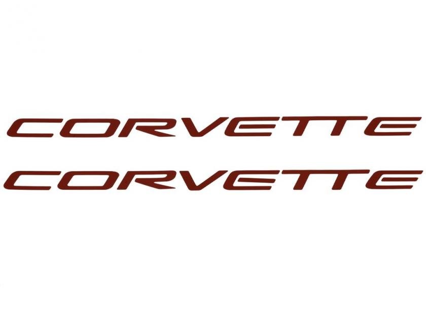 97-04 Fuel Rail Cover Decals - Corvette Letters / Emblem - Does Both ...