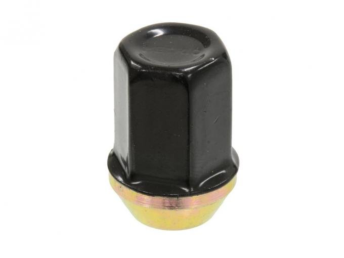 84 Wheel Lug Nut - Blk Plastic Coated Stainless Steel Cap