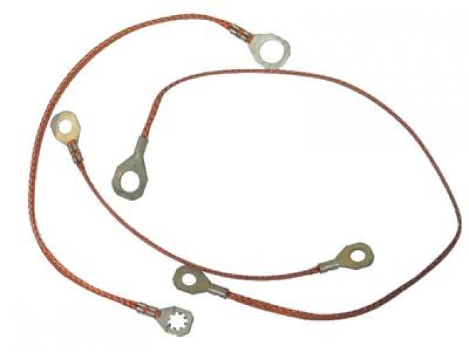 78 Ground Straps With Power Antenna - Set of 3