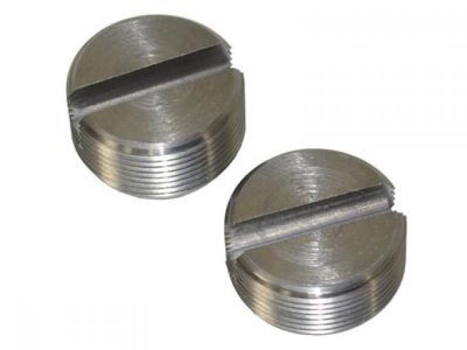 53-62 Steering Pitman Arm Drag Link End Cap / Nut - Set Of 2