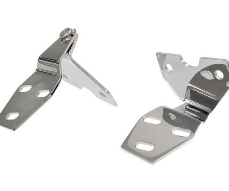 58-62 Hood Hinge - Chrome - Pair