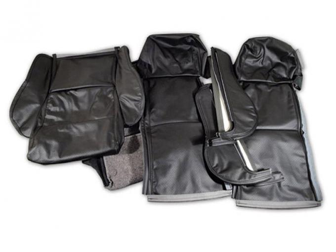 84-88 Seat Cover - Driver Black Only Leather Sport Non Perforated