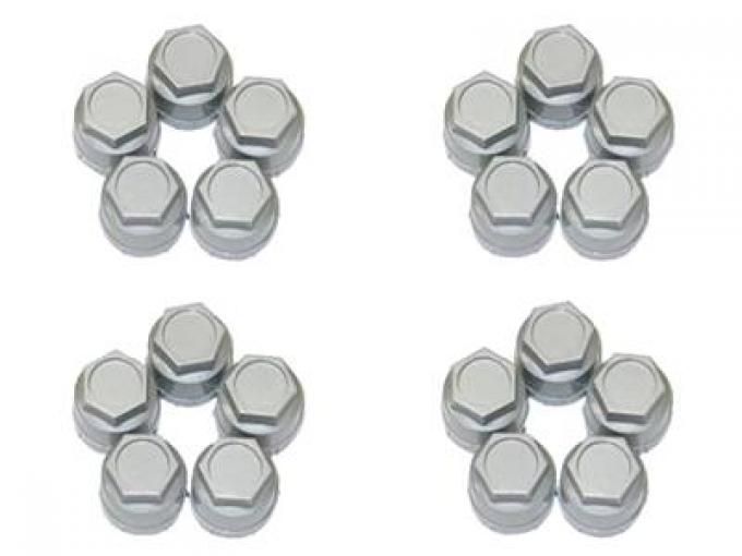 88-96 Wheel Lug Nut Cap - Silver - Set Of 20