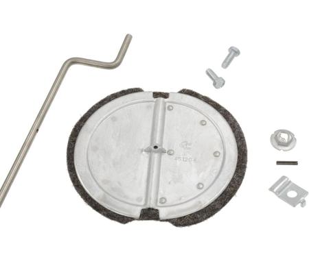 56-62 Heater Flapper Door Replacement Kit - Outer With Stainless Steel Shaft