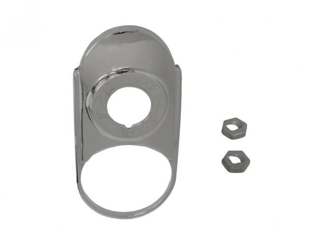 53-57 Steering Column Bezel on Dash - Chrome