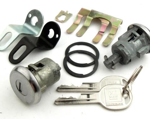 Corvette Door Locks, Left Hand Electric, Right Hand Manual, 1978-1982