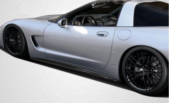 Extreme Dimensions 1997-2004 Chevrolet Corvette Carbon Creations AC Edition Carbon Fiber Side Skirts 107484