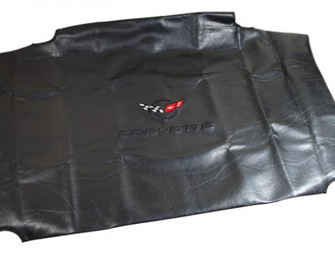 CA 1997-2004 Chevrolet Corvette Embroidered Top Bag Black with Black C5 Logo 41620