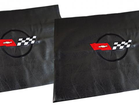 CA 1968-1982 Chevrolet Corvette Embroidered T Top Bags Black with 1982 Collector Edition Logo 41617