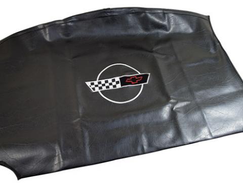CA 1984-1996 Chevrolet Corvette Embroidered Top Bag Black with 91 96 Logo 41619