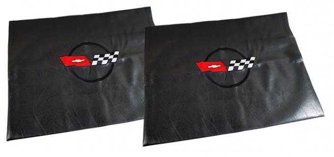 CA 1968-1982 Chevrolet Corvette Embroidered T Top Bags Black with 1982 Collector Edition Logo 41617