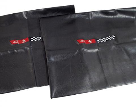 CA 1968-1982 Chevrolet Corvette Embroidered T Top Bags Black with 1981 Logo 41615