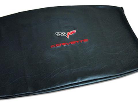 CA 2005-2013 Chevrolet Corvette Embroidered Top Bag Black with Red C6 Logo 41624