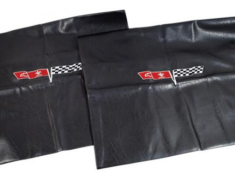CA 1968-1982 Chevrolet Corvette Embroidered T Top Bags Black with 1980 Logo 41614