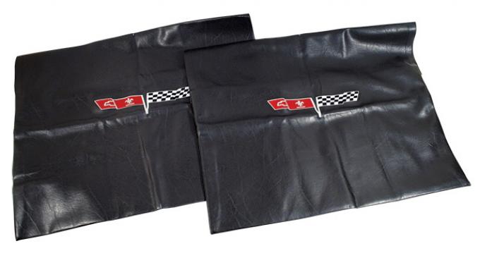 CA 1968-1982 Chevrolet Corvette Embroidered T Top Bags Black with 1980 Logo 41614