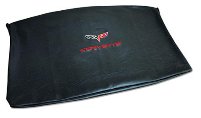 CA 2005-2013 Chevrolet Corvette Embroidered Top Bag Black with Red C6 Logo 41624