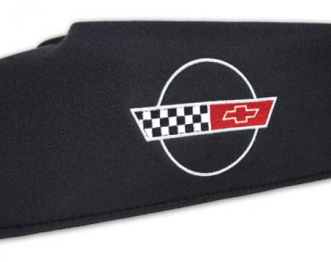 CA 1984-1996 Chevrolet Corvette Sunvisor Replacement RH Embroidered with Logo 40114