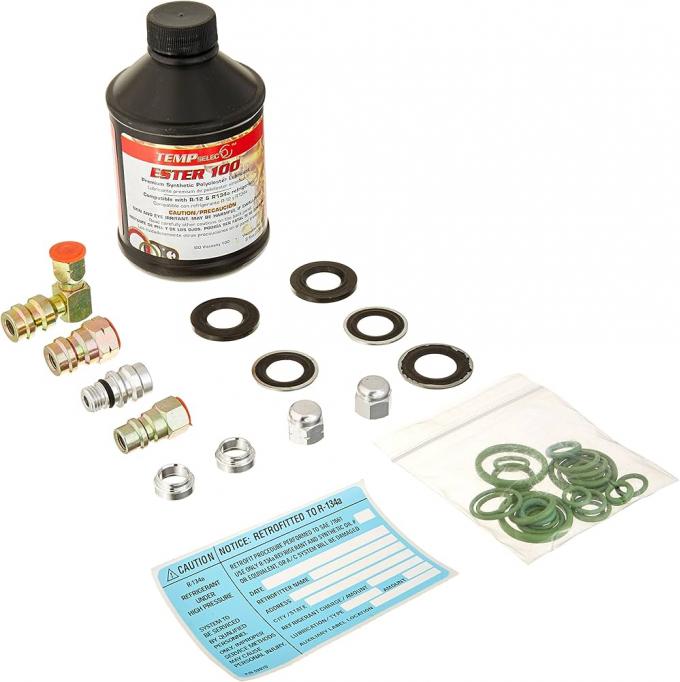 Corvette Air Conditioning Refrigerant Retrofit Kit, Convert 12 To R134A, 1963-1987