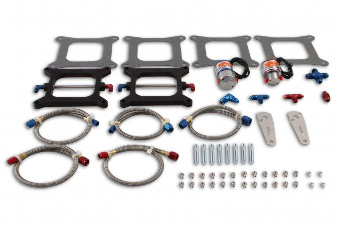 NOS Pro-Shot Fogger "Upgrade Kit" Cheater Nitrous System, 4150 Holley Square Flange X 2 02021NOS