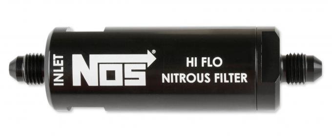 NOS in-Line Hi-Flow Nitrous Filter, 4AN, Black 15555NOS