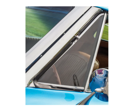 Corvette Vent Glass, Clear Coupe Right, 1963-1967
