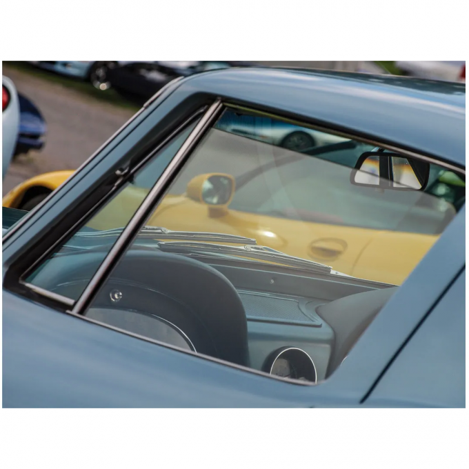 Corvette Door Glass, Clear Coupe Left, 1963-1967