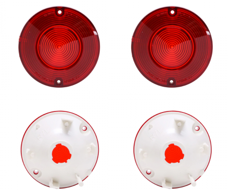 Trim Parts 1980-1982 Corvette Tail Light or Back Up Light Lens Kit, Set of 4 A5827S