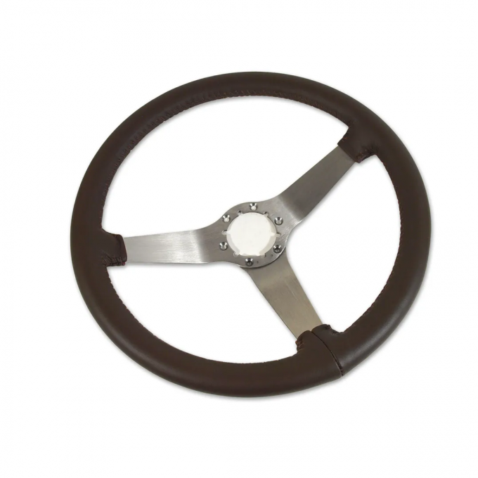 Corvette Steering Wheel, Dark Brown Reproduction Satin (55), 1977-1978