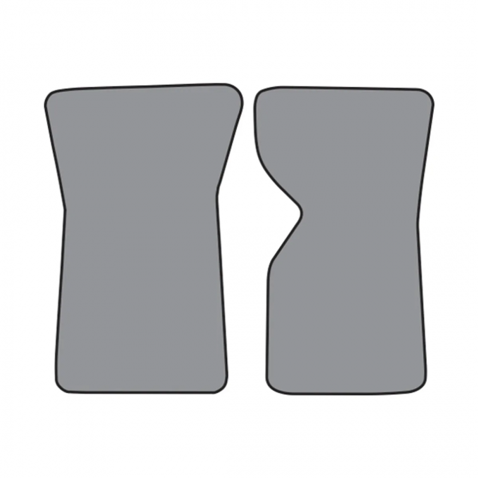 Corvette Mats, Bright Blue Pile (41), 1970