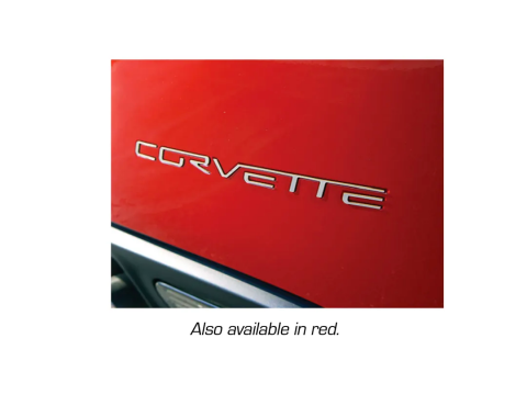 Corvette Letter Set, Rear Acrylic Red, 2005-2013