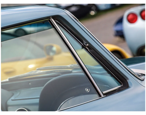 Corvette Vent Glass, Tinted Coupe Right, 1963-1967