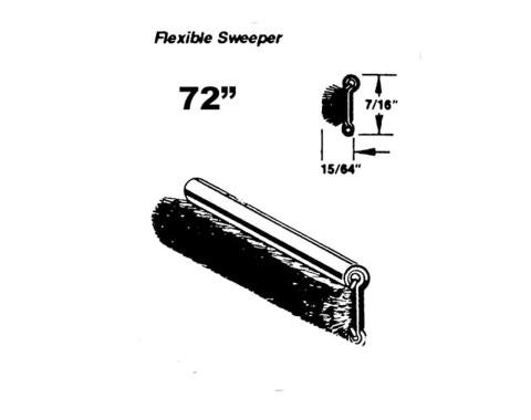 Metro Moulded Parts 1933-1960 Cadillac / Chevrolet / Oldsmobile / Buick / Pontiac / Studebaker / Packard Flexible Sweeper. Made with Stainless Steel Bead WC 8-72