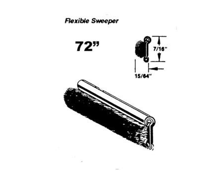 Metro Moulded Parts 1933-1960 Cadillac / Chevrolet / Oldsmobile / Buick / Pontiac / Studebaker / Packard Flexible Sweeper. Made with Stainless Steel Bead WC 8-72