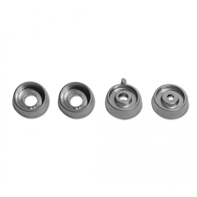 Corvette Knob Spacers, Rad/Htr without Air Conditioning 4 Piece, 1964-1965