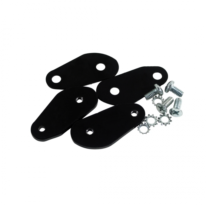 Corvette Convertible Top Front Bow Retainer Plate Kit, 1963-1967