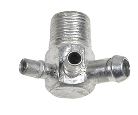 Corvette Intake Vacuum Fitting, 427 3X2, Air Conditioning, Power Brakes, Automatic, 1967