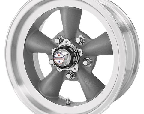 American Racing 15x10 VN105 Torq Thrust D Gray/Machined 5x4.5 bolt 3.77" back 307137