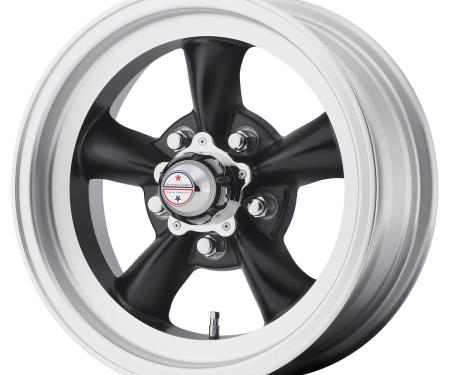 American Racing 14x6 VN105 Torq Thrust D Satin Black/Machined 5x4.75 bolt 3.42" back 307102
