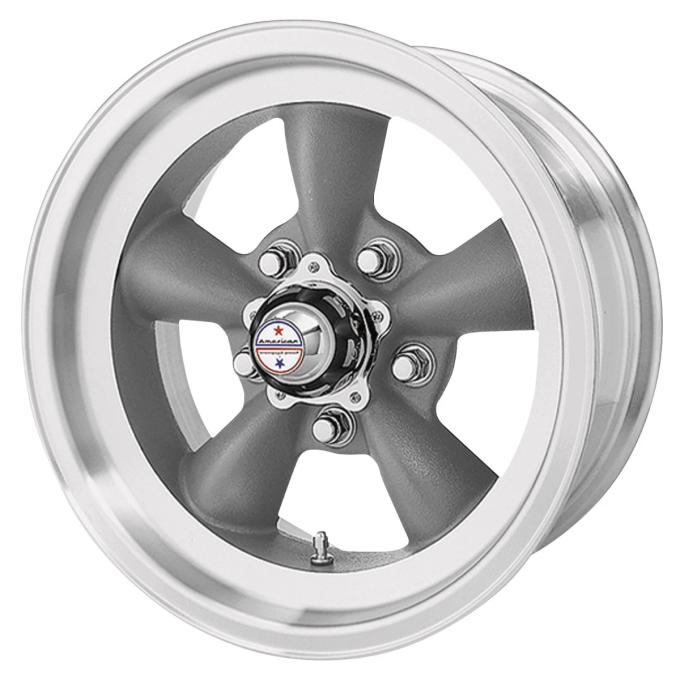 American Racing 15x10 VN105 Torq Thrust D Gray/Machined 5x4.5 bolt 3.77" back 307137