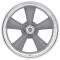 American Racing 18x10 VN215 Classic Torq Thrust II Gray/Machined 5x5 bolt 5.74" back 308141