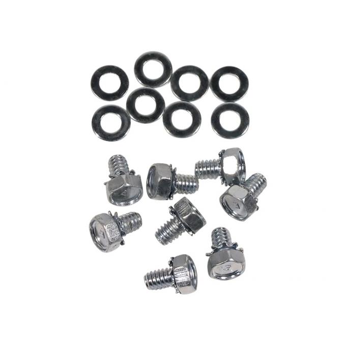 Corvette Plug Shield Screws/Wshrs, Big Block 16 Piece, 1965-1966