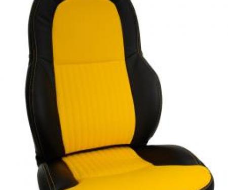 Corvette Custom Leather Seat Covers, Stand 100%, 1997-2004
