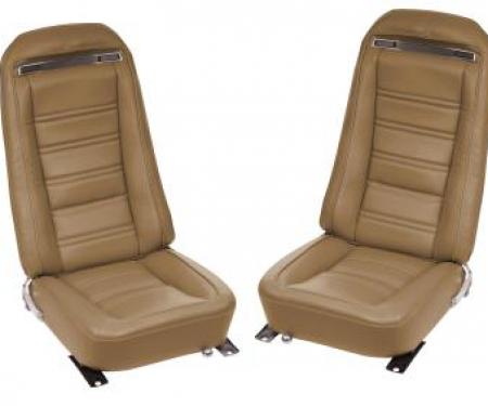 CA 1975 Chevrolet Corvette Leather Seat Covers Leather/Vinyl Original