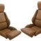 CA 1984-1988 Chevrolet Corvette Leather Like Seat Covers Standard No Perforations