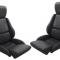 CA 1984-1988 Chevrolet Corvette Leather Like Seat Covers Standard No Perforations