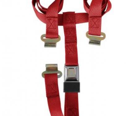 Corvette T-Top & Luggage Strap, Red, 1968-1982
